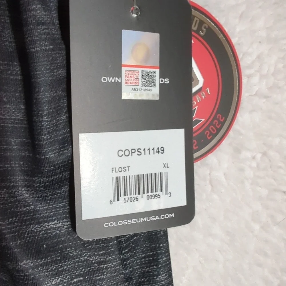 Colosseum Mens XL Florida State Seminoles Brand New Polo ombre‎ black to gray